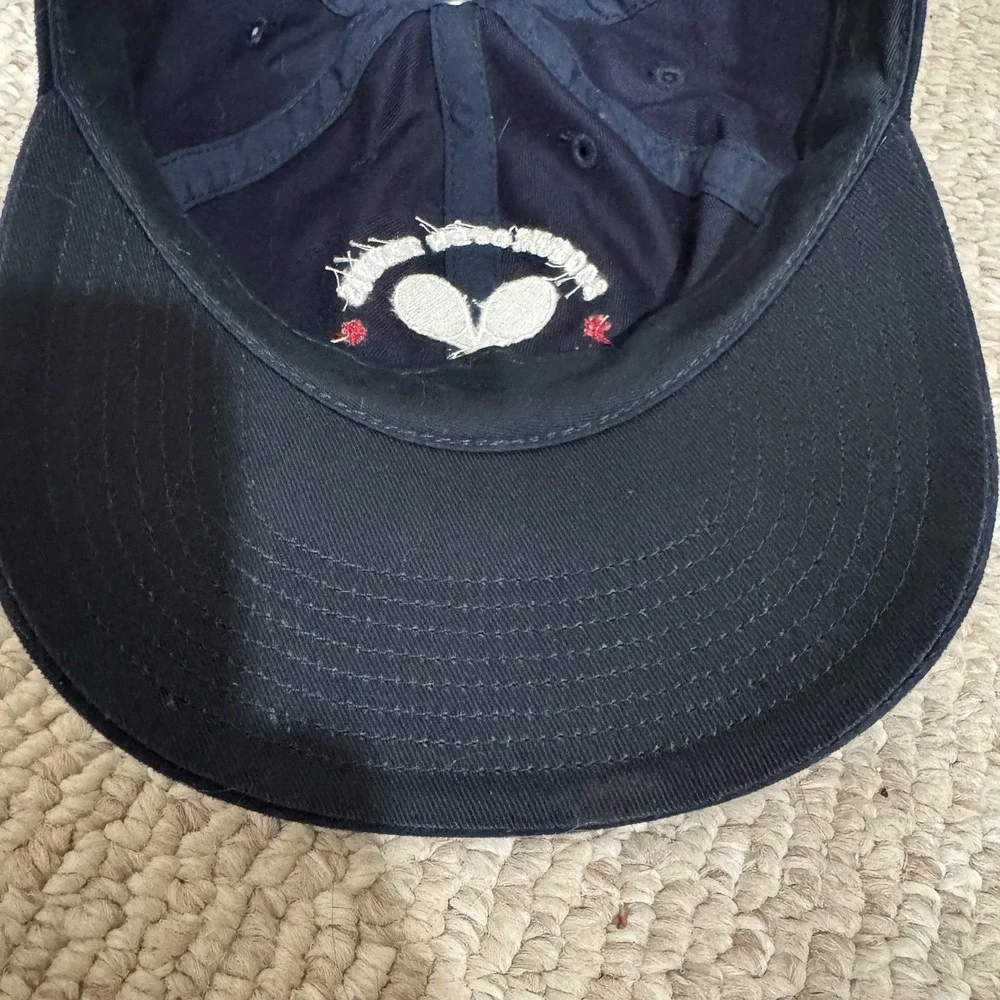 US Open 2001 Hat Cap Blue Twins Enterprise StrapBack Mens Tennis Embroidered